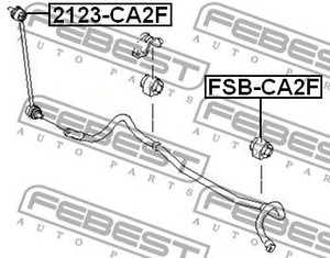 Фото Тяга стабілізатора передня Febest 2123CA2F