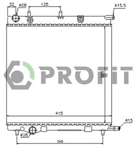 Фото Радіатор охолоджування Profit 0524A1